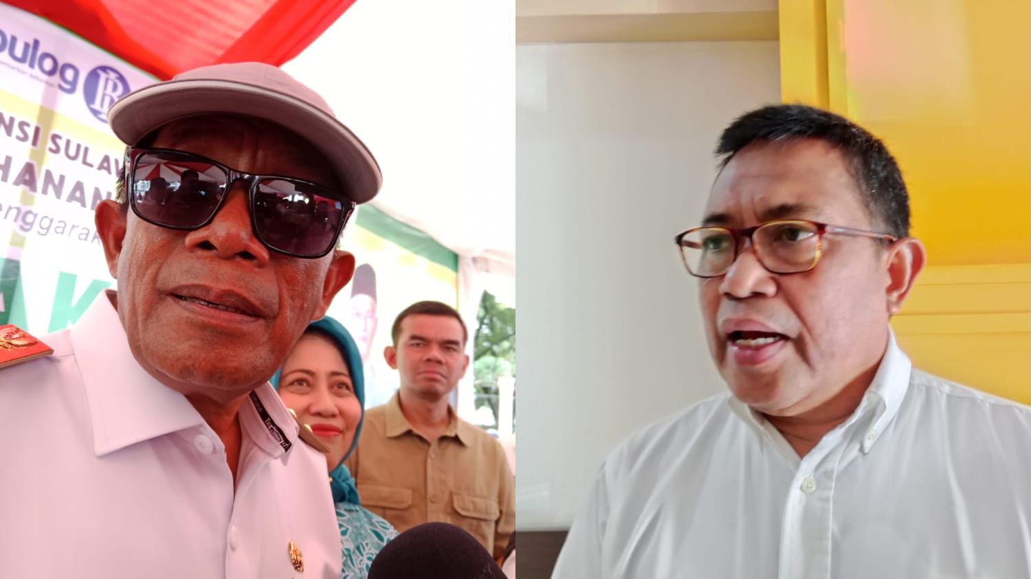 Wagub Sultra Hugua dan Kepala Dinas SDA dan Bina Marga Sultra, Pahri Yamsul.