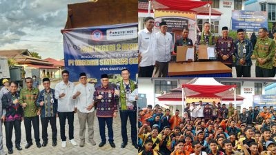 Pemprov Apresiasi Bantuan PT OSS untuk Dukung Pendidikan di Sultra, Serahkan Bantuan Alat Berat untuk SMKN 2 Kendari