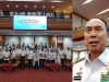 Gubernur Sultra, Andi Sumangerukka (ASR), didampingi Wakil Gubernur Hugua, foto bersama ASN penerima THR terdiri golongan I dan II Lingkup Pemprov Sultra.