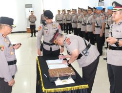 Kapolda Sultra Pimpin Sertijab Sejumlah Pejabat Utama dan Kapolres