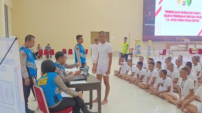 Rikkes Tahap I Seleksi Penerimaan Bintara dan Bakomsus Kembali Dilaksanakan di Polda Sultra