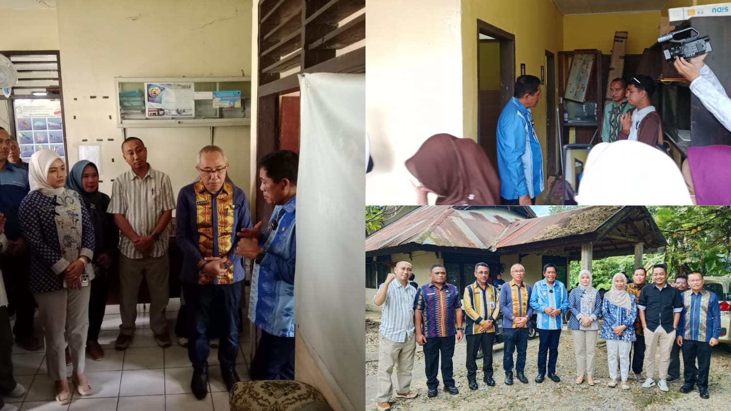 Wagub Sultra, Hugua saat melakukan sidak di Kantor DKP Sultra.