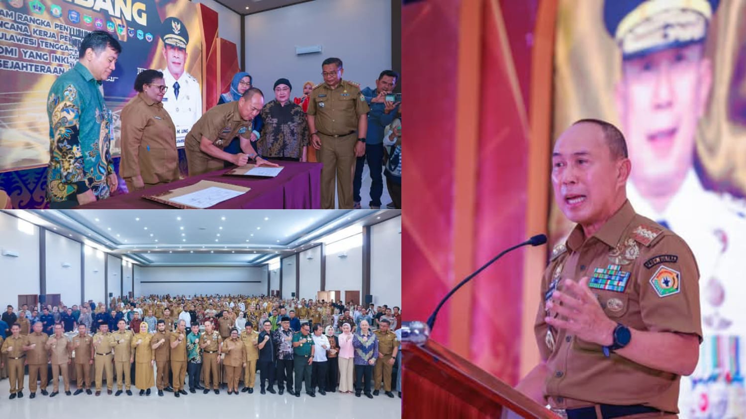 Gubernur Sultra, Mayor Jenderal TNI (Purn) Andi Sumangerukka, secara resmi membuka acara Musrenbang dalam rangka penyusunan RKPD Provinsi Sulawesi Tenggara Tahun 2026 dan Forum Konsultasi Publik Rancangan Awal RPJMD Provinsi Sultra Tahun 2025-2029 bertempat di Kota Baubau, Senin (14/4).