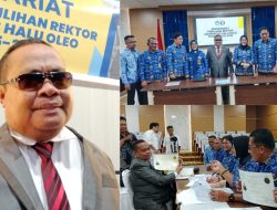Prof. Ruslin Resmi Daftar sebagai Calon Rektor UHO Periode 2025–2029