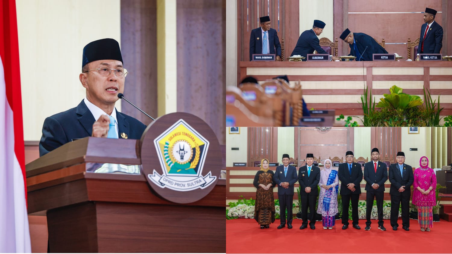 Rapat Paripurna Istimewa DPRD untuk memperingati HUT Sultra ke-61 bertempat di ruang Rapat Paripurna DPRD Sultra.