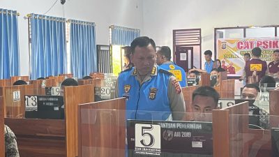 Polda Sultra Gelar Tes Psikologi Tahap I Calon Bintara Polri dengan Sistem CAT