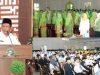 Wagub Sultra, Hugua, saat menghadiri acara Halalbihalal yang diselenggarakan oleh PWNU Sultra bertempat di Asrama Haji Kendari. 