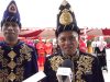 Sekda Sultra Asrun Lio (kanan) bersama Kepala Dikbud Sultra, Yusmin (kiri).