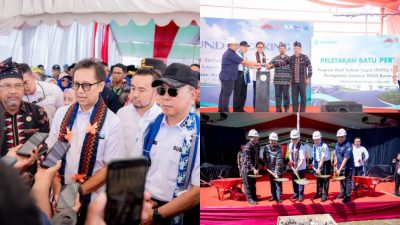 Gubernur Sultra Bersama Menkes Budi Gunadi Sadikin Letakkan Batu Pertama Pembangunan RSUD Buton Tengah