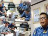 Kepala Dinas Sumber Daya Air dan Bina Marga Sultra, Pahri Yamsul bersama kontraktor resmi menandatangani kontrak pekerjaan peningkatan jalan di ruas Motaha-Alangga Kabupaten Konawe Selatan, Selasa (20/5).
