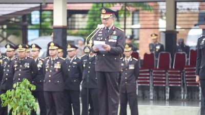 Polda Sultra Gelar Upacara Hari Kebangkitan Nasional ke-117, Wakapolda Sampaikan Amanat Menteri Komdigi