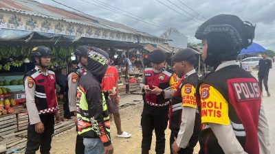 Satgas Pungli Berikan Imbauan Kepada Juru Parkir Ilegal di Pasar Panjang Kendari