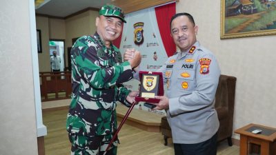 Silaturahmi Hangat Kapolda Sultra dan Danlanud Haluoleo Perkuat Sinergi TNI-POLRI