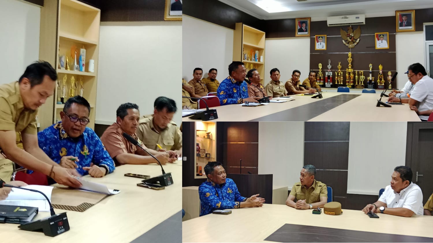 Proses penandatanganan kontrak pengerjaan dua ruas jalan provinsi yakni Simpang Tiga Bubu–Ronta di Kabupaten Buton Utara dan ruas jalan Poli-Polia Kolaka Timur–Batas Konawe Selatan bertempat di Kantor Dinas SDA dan Bina Marga Sultra.