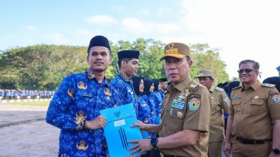 Gubernur Sultra Serahkan SK Pengangkatan 3.886 CPNS dan PPPK