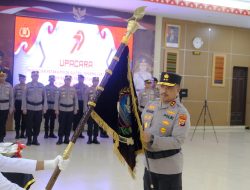 Polda Sultra Gelar Upacara Pemuliaan Nilai-Nilai Luhur Tribrata Peringati Hari Bhayangkara ke-79