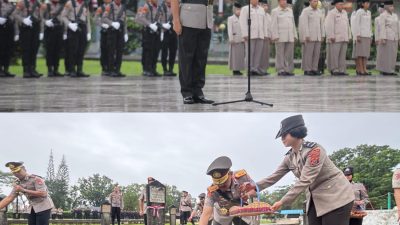 Polda Sultra Gelar Upacara Ziarah di TMP Watubangga Peringati Hari Bhayangkara ke-79