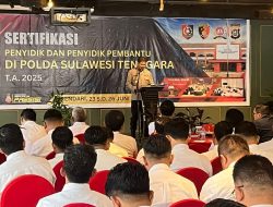 Polda Sultra Gelar Sertifikasi Penyidik dan Penyidik Pembantu untuk Tingkatkan Profesionalisme