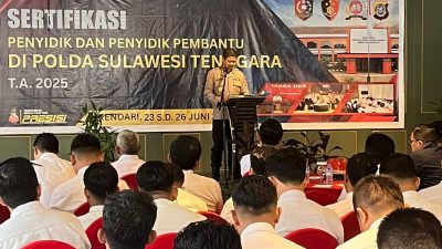 Polda Sultra Gelar Sertifikasi Penyidik dan Penyidik Pembantu untuk Tingkatkan Profesionalisme