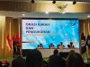 Sekda Sultra, Drs H Asrun Lio MHum PhD menjadi salah satu anggota majelis bersama tiga penguji lainnya dari unsur LAN dan BKN, pada orasi ilmiah dan pengukuhan Widyaiswara Ahli Utama BPSDM Pemprov Sultra, Rabu (25/6) di Jakarta.