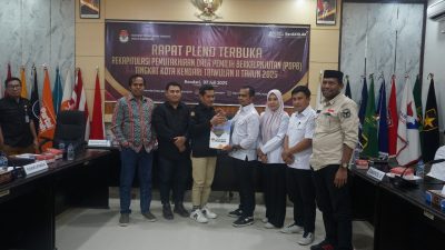 KPU Kota Kendari Tetapkan Jumlah Pemilih PDPB Triwulan II Tahun 2025 Sebanyak 238.801 Pemilih