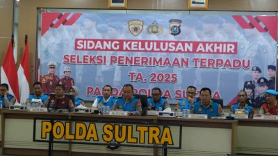 Polda Sultra Gelar Sidang Kelulusan Akhir Seleksi Anggota Polri 2025