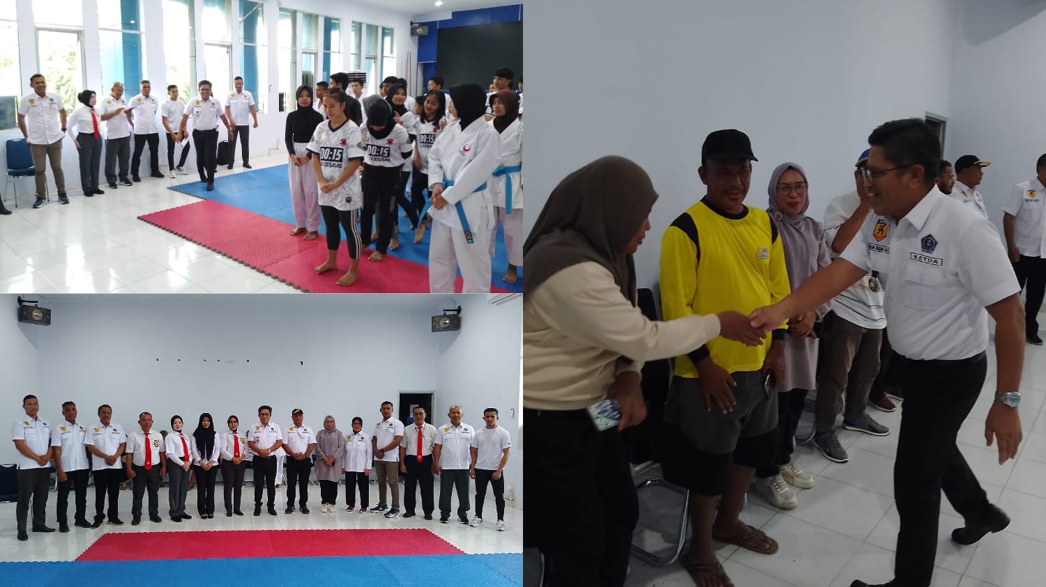 Federasi Olahraga Karate-Do Indonesia (Forki) Kota Kendari saat menggelar seleksi atlet pada Kamis (3/7).