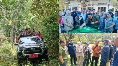 Wamen Stella Christie Tinjau Lokasi Pembangunan Sekolah Garuda di Konawe Selatan