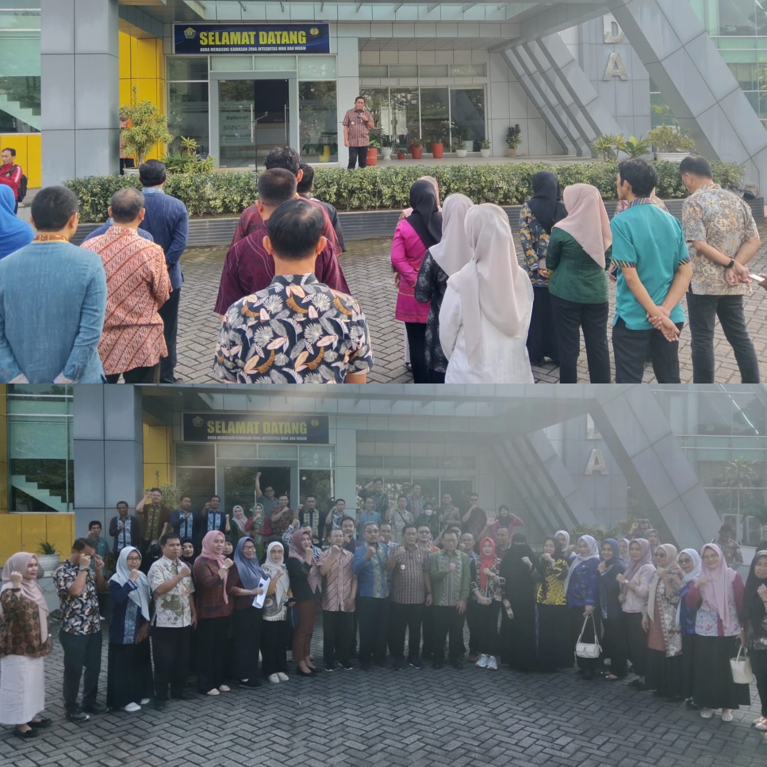 Wagub Sultra, Hugua, saat melakukan sidak di kantor Bapenda Sultra. (FOTO: FAYSAL/MS)