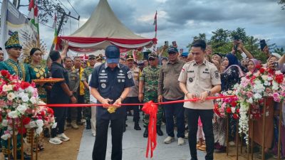 Gubernur Sultra Resmikan Jembatan Bailey di Desa Sambandete Konut, Bukti Respons Cepat Pemerintah