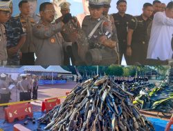 Polda Sultra Musnahkan 735 Knalpot Brong Hasil Operasi Patuh Anoa 2025