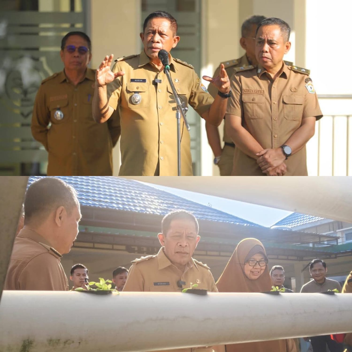 Wagub Sultra, Hugua saat melakukan sidak di kantor Distanak Sultra. (Dok. Istimewa)