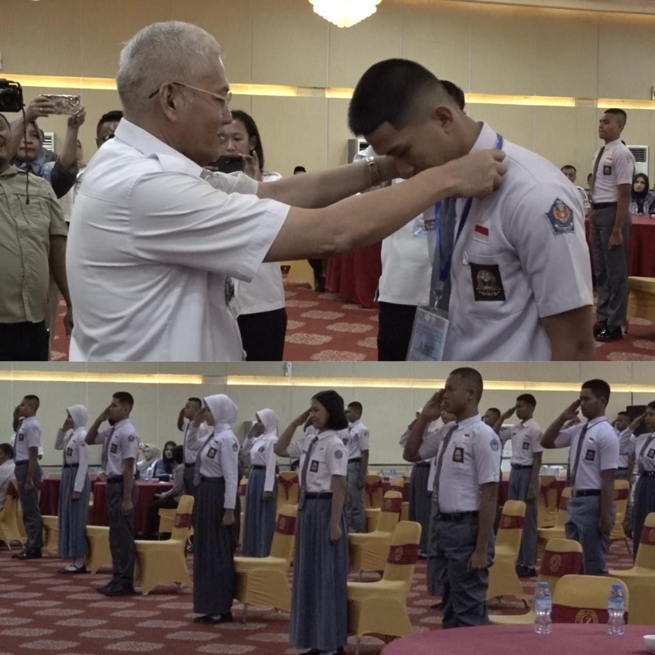 Sekda Sultra, Asrun Lio, secara resmi membuka pemusatan pendidikan latihan Paskibraka Sultra tahun 2025 bertempat di Hotel Zahra Syariah Kendari, Rabu (30/7).
