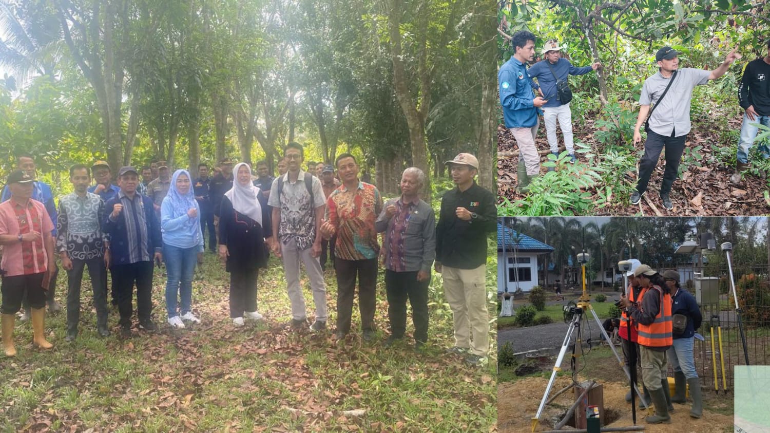 Pihak Dikbud Sultra mendampingi tim pembangunan SMA Unggul Garuda di Desa Lebo Jaya, Kecamatan Konda, Kabupaten Konawe Selatan (Konsel), Sulawesi Tenggara (Sultra), lokasi pembangunan SMA Unggul Garuda. (Dok. Istimewa)