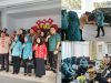 TP-PKK Sultra saat melakukan kunjungan kekantor Dinas SDA dan Bina Marga Sultra dalam rangka penilaian kategori "kantor sedang" dalam lomba penilaian kebersihan dan penataan lingkungan kantor. (FOTO: FAYSAL/MS)