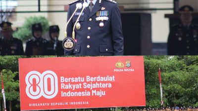 Polda Sultra Gelar Upacara HUT RI ke-80