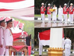 Gubernur Sultra Pimpin Upacara Penurunan Bendera HUT ke-80 RI