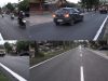 Potret jalan made sabara di Kota Kendari yang telah memasuki pembuatan marka jalan.