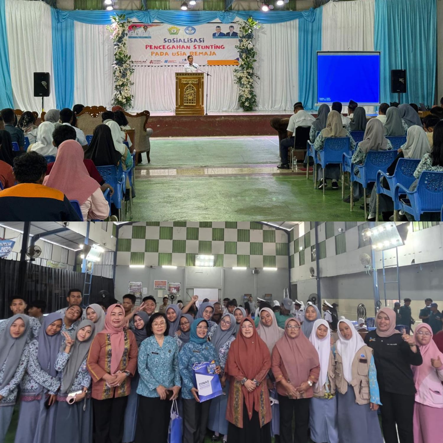 Dikbud Sultra menggandeng TP PKK saat menggelar sosialisasikan pencegahan stunting kepada pelajaar SMA/SMK se-Kabupaten Kolaka.