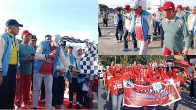 Ribuan Alumni “Nostalgia Bareng” di Jalan Santai HUT ke-63 SMAN 1 Kendari