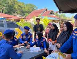 Dit Polairud Polda Sultra Gelar Gerakan Pasar Murah di Kelurahan Talia, 3 Ton Beras Tersalurkan