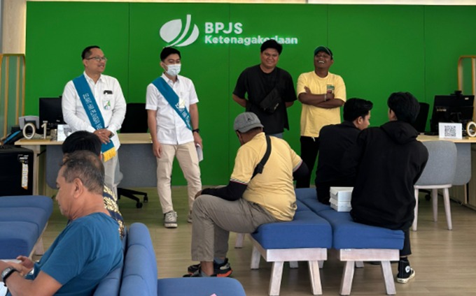 Suasana pelayanan di BPJS Ketenagakerjaan. (Dok. Istimewa) 