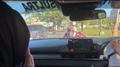 PJR dan Polwan Ditlantas Polda Sultra Ajak Warga Kendari Tertib Berlalu Lintas
