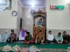 Camat Kadia, Kota Kendari, Hasman Dani, S.IP., MM saat membawakan sambutan pada peringatan Maulid Nabi Muhammad SAW 1447 H/2025 M, di Masjid Baiturahman, Jumat (19/9/2025).