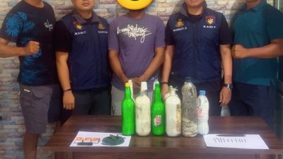 Cegah Illegal Fishing, Ditpolairud Polda Sultra Amankan Pelaku Pembawa Bom Ikan