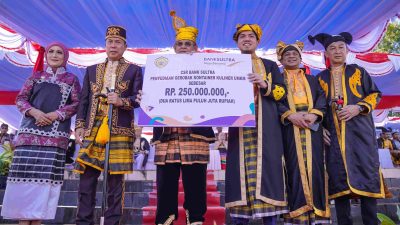 Momentum HUT Baubau ke-484, Bank Sultra Salurkan CSR dan Teken Mou Pengembangan Layanan Keuangan