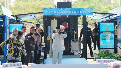 Presiden Prabowo Apresiasi Upaya Polri Cegah Peredaran Narkoba di RI
