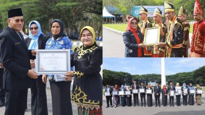 Sekda Sultra Pimpin Upacara HKN ke-61: Apresiasi Tenaga Kesehatan dan Daerah Berprestasi Wujudkan Generasi Sehat