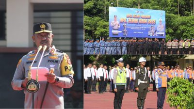 Kapolda Sultra Pimpin Apel Gelar Pasukan Operasi Zebra Anoa 2025