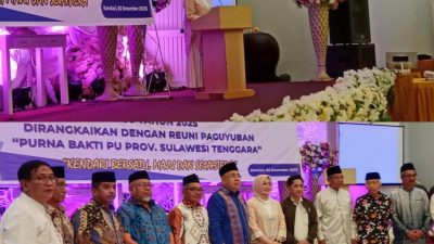 Wali Kota Kendari Hadiri Malam Tirakatan Hari Bakti PU ke-80 dan Reuni Purna Bakti PU Sultra